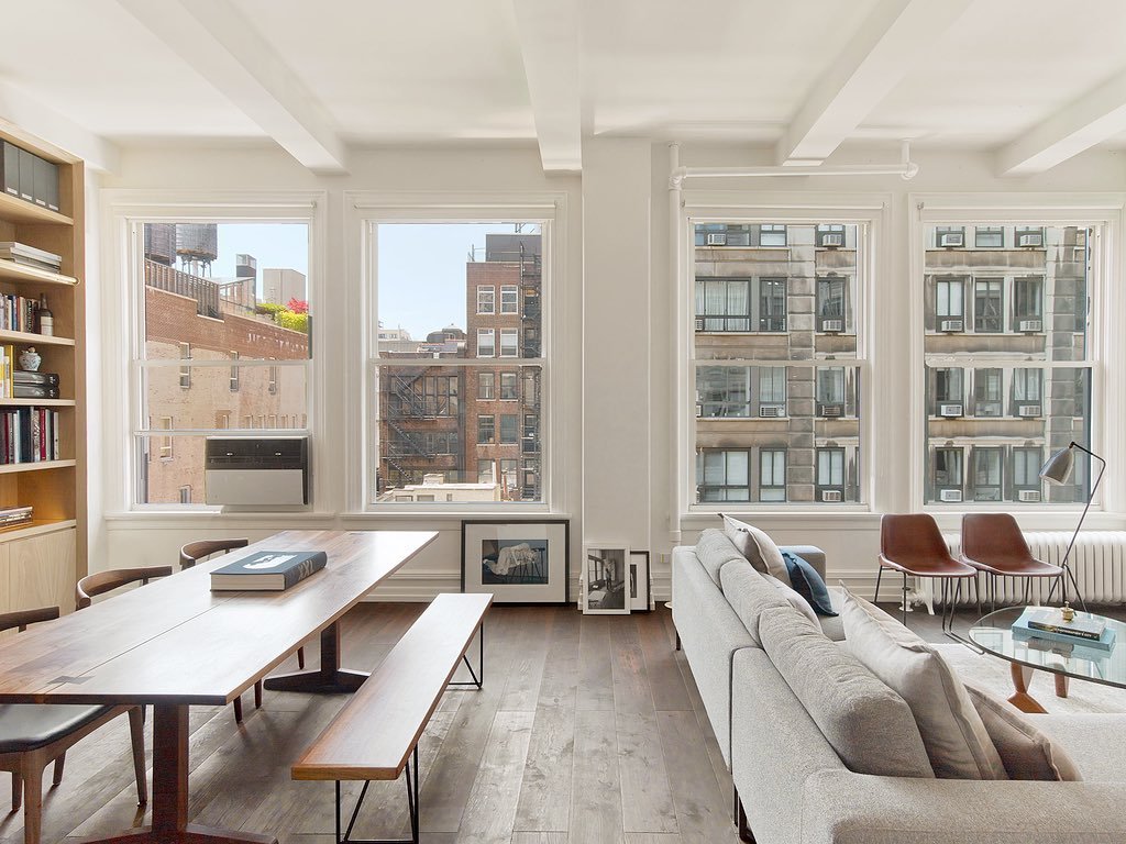 Double hung windows installed in New York City apartment
