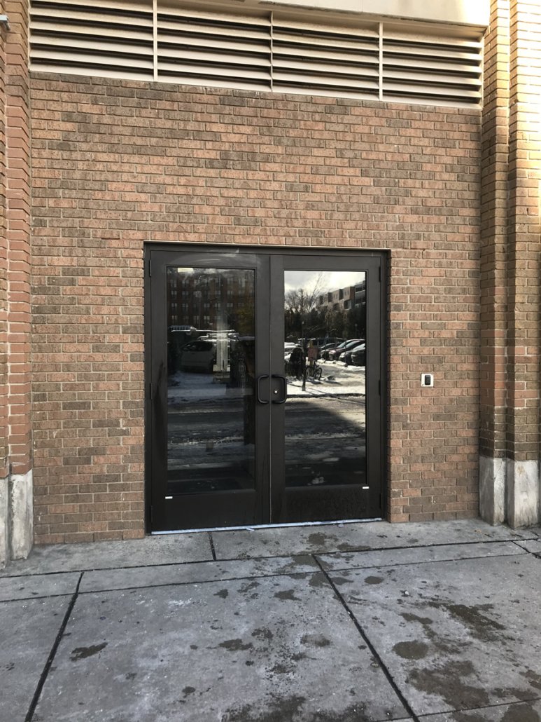 Commercial entrance and storefront door system NYC