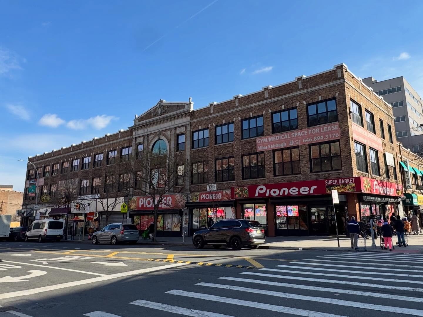 Commercial mixed-use building window installation in the Bronx